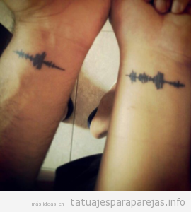 Tatuaje en pareja original, onda sonora