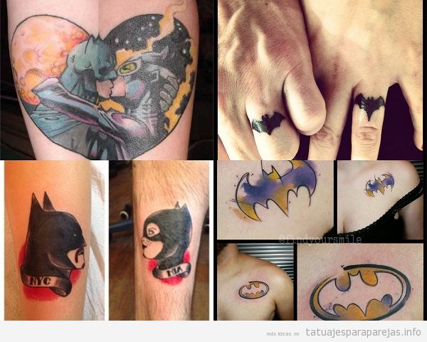 tatuajes-pareja-frikis-batman • Tatuajes para ParejasTatuajes para Parejas