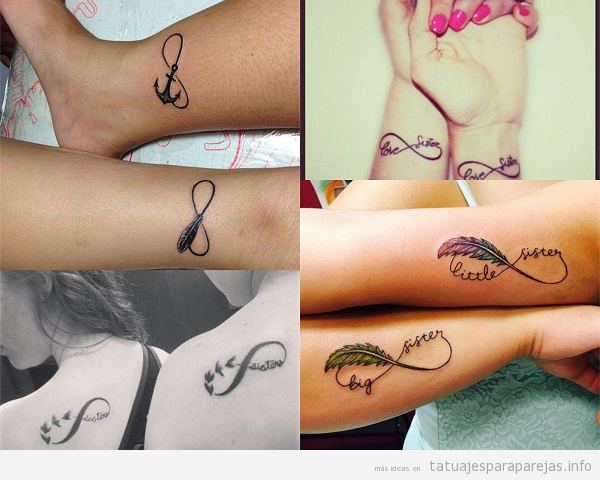 Tatuajes en pareja para hermanas y amigas • Tatuajes para ParejasTatuajes para  Parejas