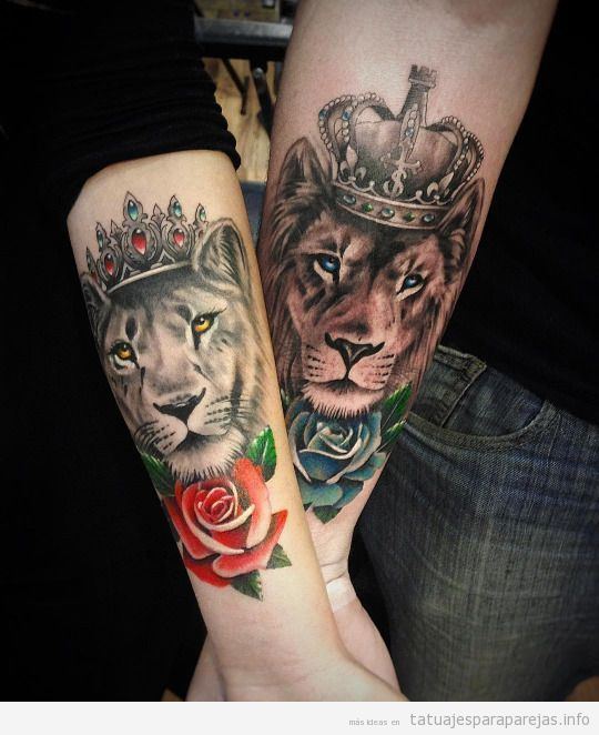 Tatuajes Pareja de Leones: 30 Diseños llenos de Poder y Amor ?♥️ • Tatuajes  para ParejasTatuajes para Parejas